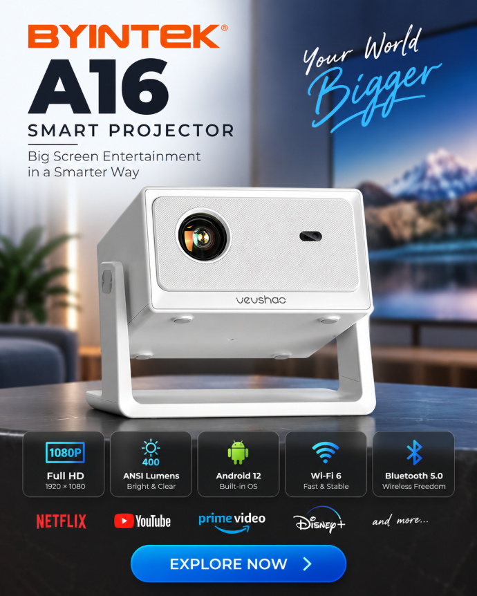 vevshao-A16-smart-projector