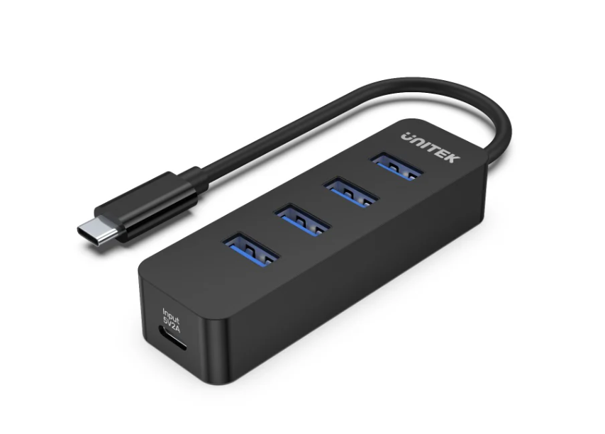 uHUB Q4 4 Ports Powered USB-C Hub with USB-C Power Port