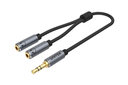 Headphone Splitter For Dual Headphone (3.5mm Plug to Dual 3.5mm Jack) Stereo Audio Cable