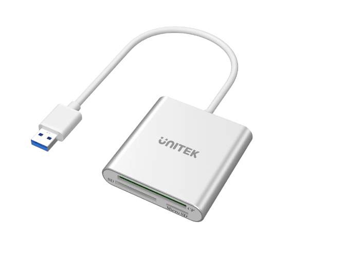 USB 3.0 3-Port Memory Card Reader