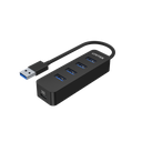 uHUB Q4 4 Ports Powered USB 3.0 Hub with USB-A Power Port